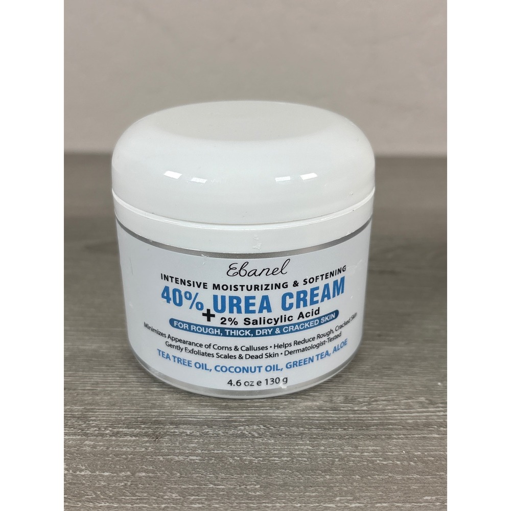 Ebanel 40% Urea Cream 2% Salicylic Acid Foot Cream for Dry Cracked Skin 4.6oz